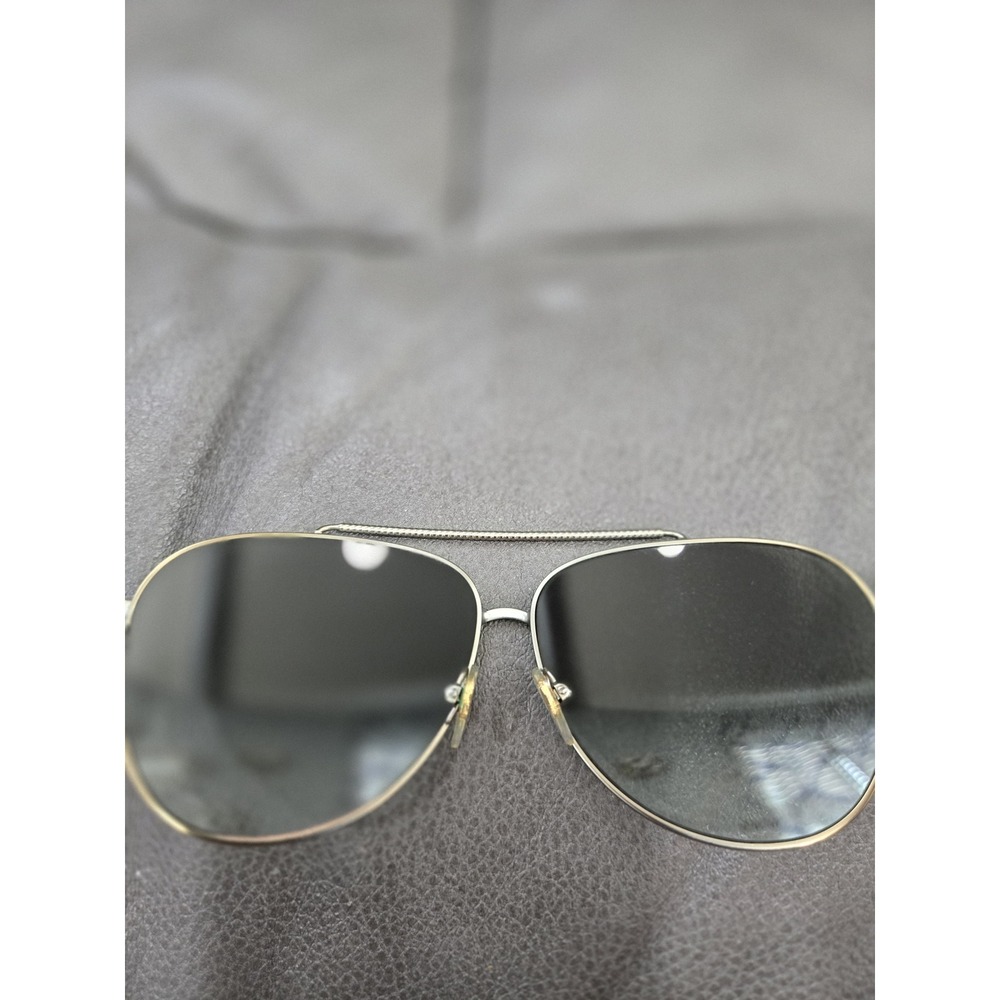 Tory Burch TY6058 Aviator Sunglasses Gold Green Grey Gradient Lens with Case